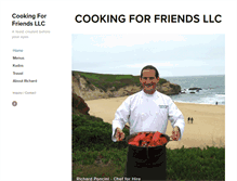Tablet Screenshot of cookingforfriends.net